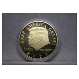 24K GP Trump '2020 Keep America Great' Medallion