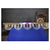 5-Light Vanity Light W/ Brass Tone