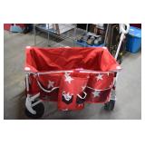 Folding Garden/Flea Market Wagon. Large Wheels
