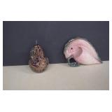 Murano Style Paper Weight/ Hull Wall Pocket