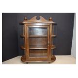 Vintage Table Top Or Wall Hung Curio Cabinet