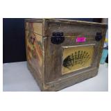 Two Large Oriental Themed Storage Boxes No Latches