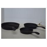 Lot Wagner Cast Iron Cookware Skillets