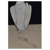Multi-Strand Caged Stone Accents Necklace-WHBM