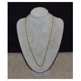 18GP Diamond Cut Twisted Rope Chain