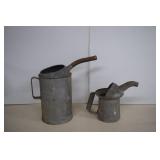 1 Quart Metal Liquid Oil Can &Oil Measure Can
