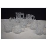 8 Vintage Mc Donalds Collectible Batman Glasses