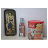 Lot Vintage Coca Cola Tins