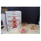 Three Tier Glass Cake Plates