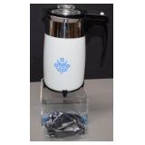Vintage CorningWare Electric Percolator Blue