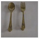 Fork And Spoon Draw Pulls/ 3 Crystal Ball Knobs