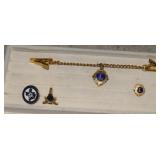 Eastern Star Pin, Mason's Tie Tac,Lions Club Pin &