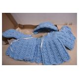Lovely Hand Crocheted Baby Bunting Set