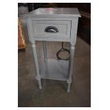 Side Table W/ Power Outlet And  2 USB Outlets