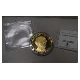 24K GP Over-Sized Lincoln Proof 'Trial' Medallion
