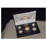 2000 D&P Coins 24kt GP Year Coins & Sacagawea