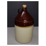 Vintage 11' Crock Jar With Cork