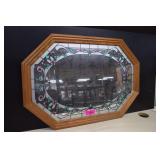 Large Mirror Stain Painted 32x21