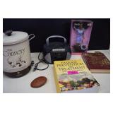 Barbie, Belt Buckle, Steamer, Boom Box & Books