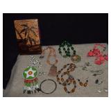 Costume Jewelry, Polished Stone Necklace & More