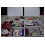 Teo Document Boxes Full Of Beads, Jewelry Making