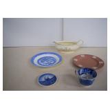Lot Of 5 Collectibles Virginia Rose Gravy Boat,