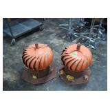 Two Wind Turbines Pumpkin Fall Decor