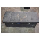 Large Black Truck Bed Toolbox Full Of Random Tools
