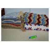 Four Afghans - Three Are Handmade