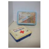 Lot 2 Vintage First Aid Kits W/ Contents