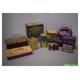 Ten Vintage Metal/Tin Canisters/Boxes