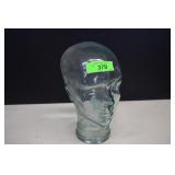 Clear Glass Head Mannequin 11' Hat Holder