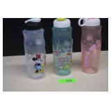 Three Disney Zak Water Bottles. New