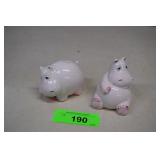 Vintage Fitz & Floyd Hippo Salt & Pepper Shakers