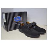 Dr Comfort Black Velcro Shoes, Size 10W