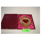 Brass Plated Religious Casket Plaque