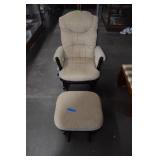 Dutailier Upholstered Glider Rocking Chair W/