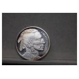 Buffalo/Indian 1oz Silver Round  .999-Toned