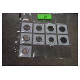 (10) S.B. Anthony Dollars 1979-D to 1980P Mix