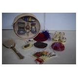 Lot Of Vintage Ladies Dresser/Vanity Items- Brush,