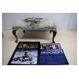 Small Footstool and Two Books