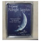 1Ct Midnight Sapphire in Pkg w/ Appraisal