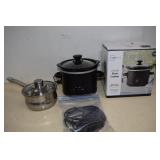 2 Quart Crock Pot,Pan w/Lid & Square Terminal Hub