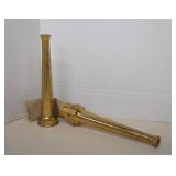 Vintage Brass Fire Hose Nozzles