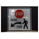 Metal Reflective Traffic Sign 30x30'