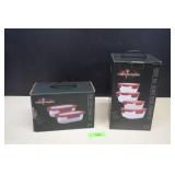 Two Hell's Kitchen Glass Storage Sets. NIB