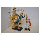 Vintage Hand Crafted Thai Dance Dolls Thailand