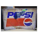 Vintage Metal Pepsi Sign 35'x23'