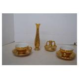 Lot MISC Vintage Park Ave China Weeping Gold Tea -