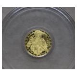1/200ozt Gold Zombie w/ Gun in Capsule